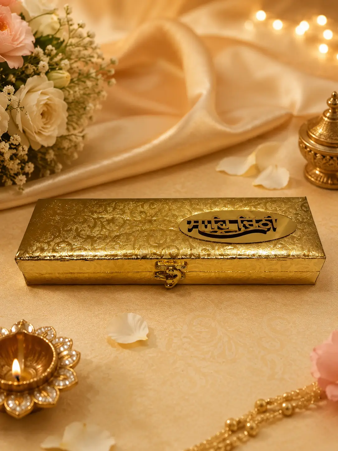 Golden Saptapadi Wedding Box