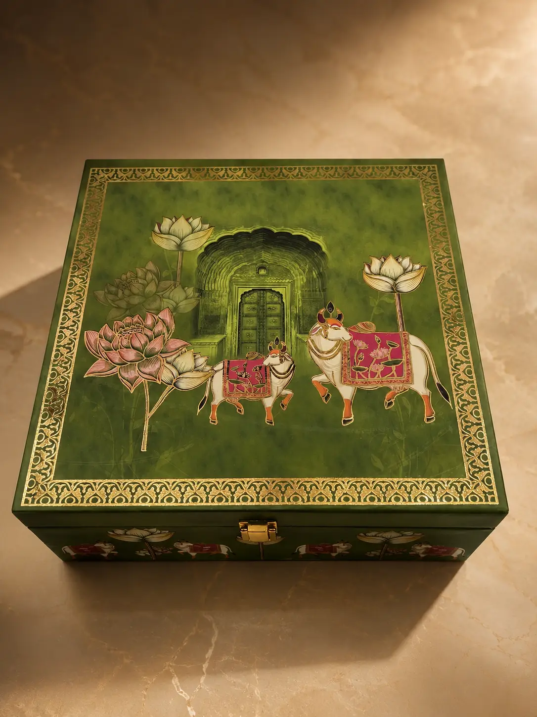 Royal Green Wedding Box