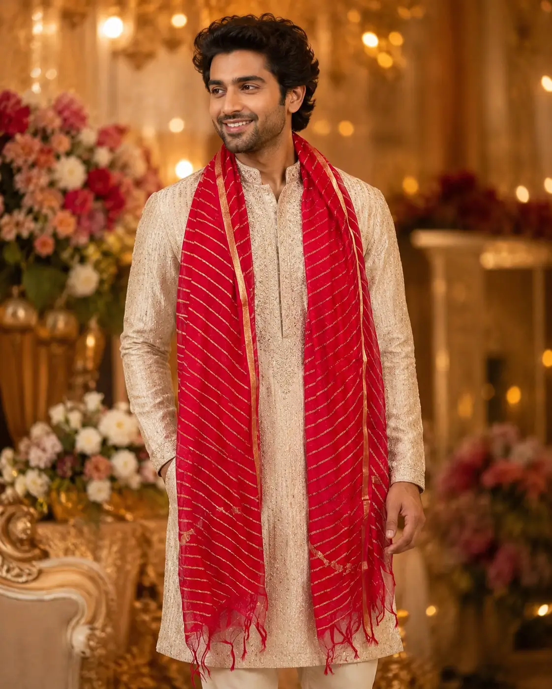 Royal Leher Wedding Stole
