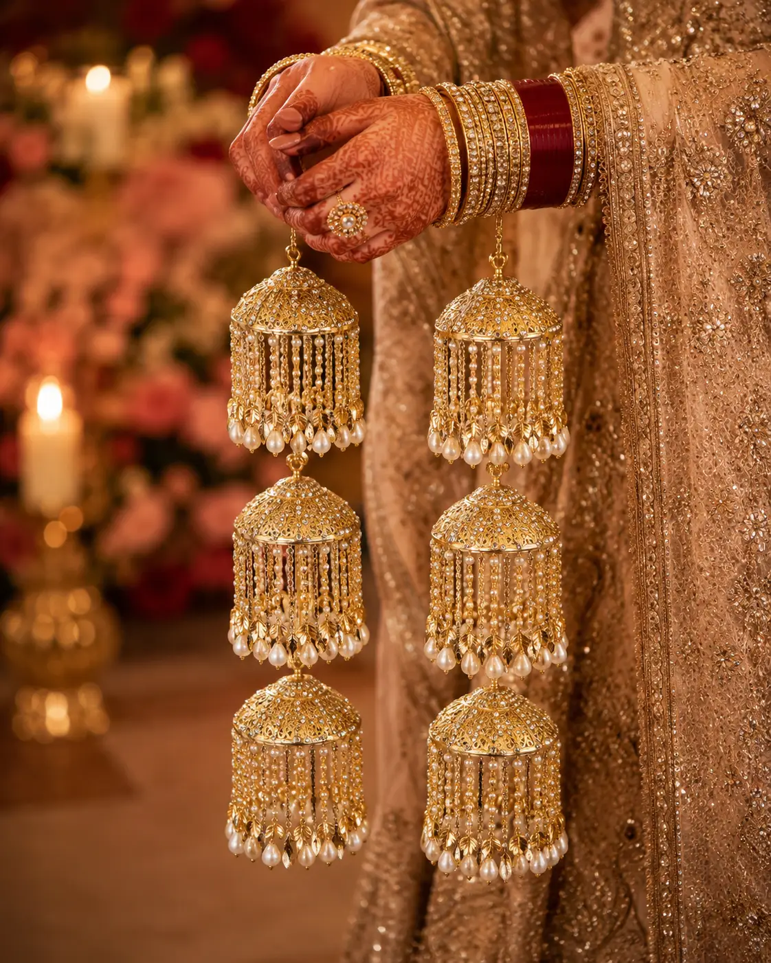 Noor Triple Dome Bridal Kaleera