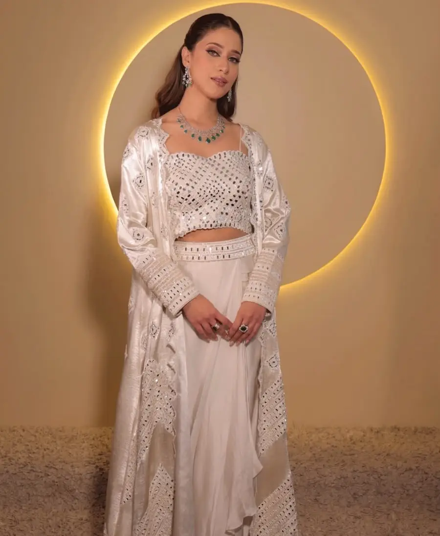 Ivory Mirror Drape Set
