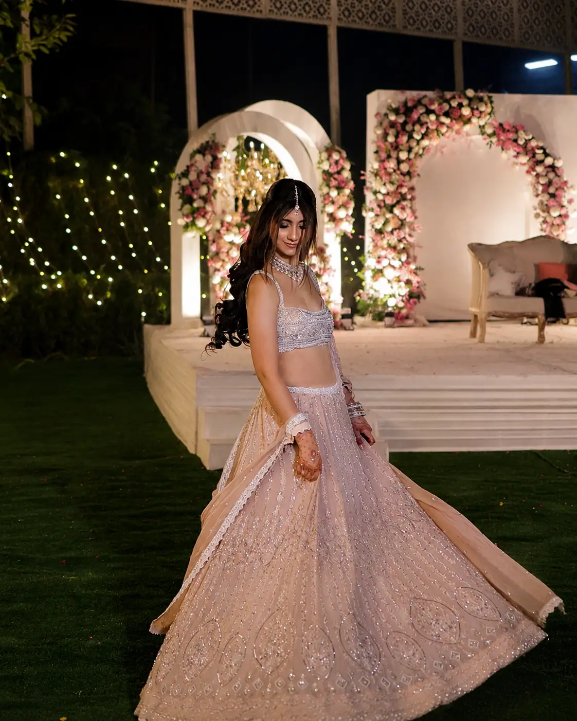 Blush Pearl Lehenga Set