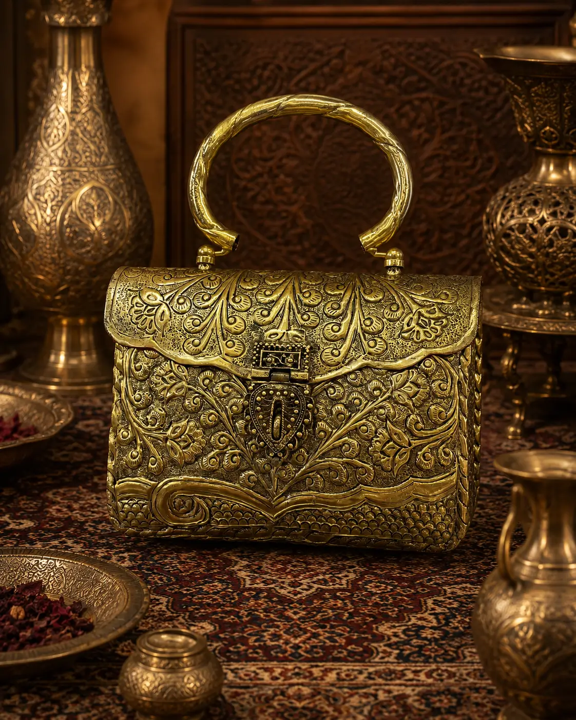 Maharaja Antique Gold Bridal Handbag