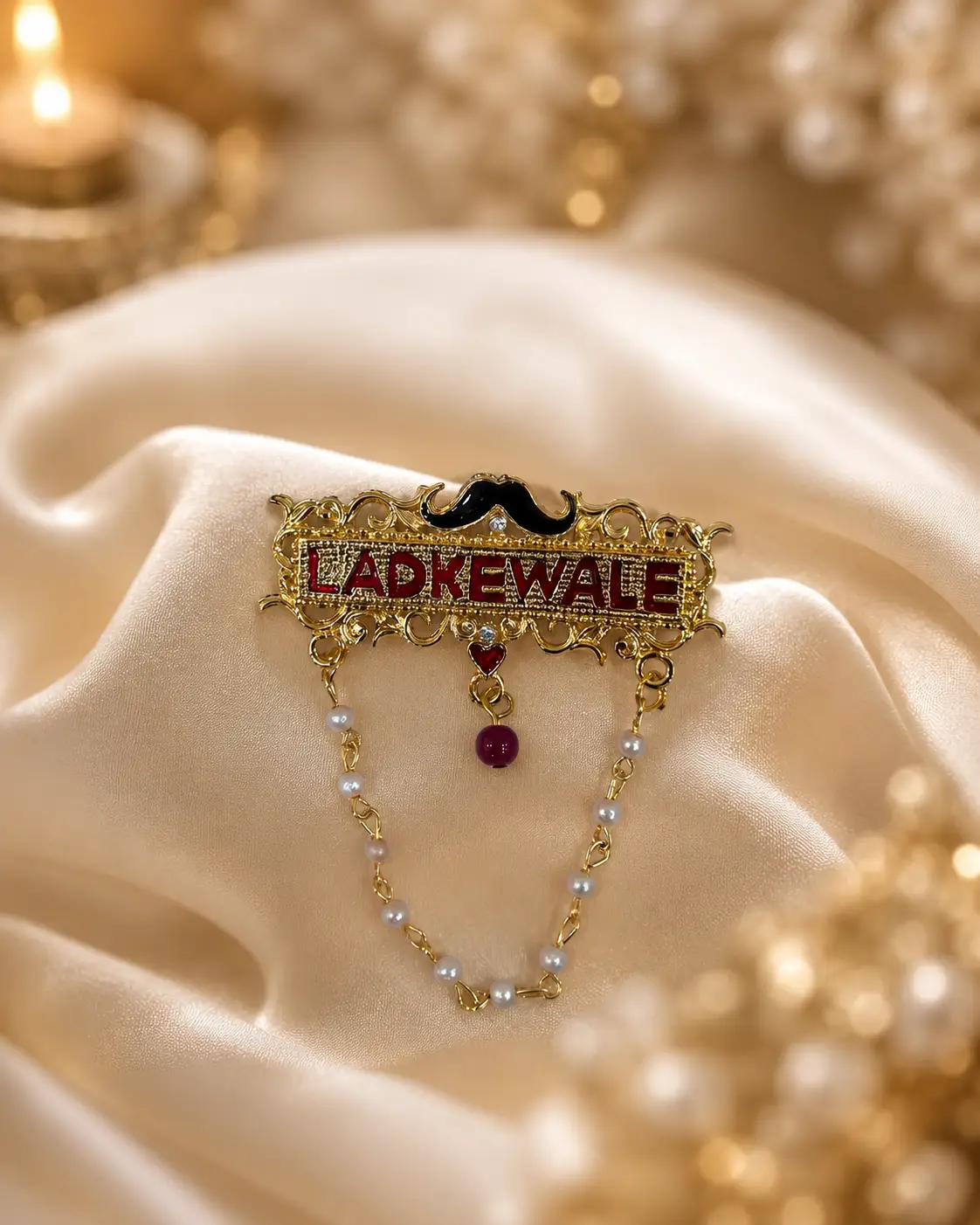 Ladkewale Wedding Badges (Pack Of 10)