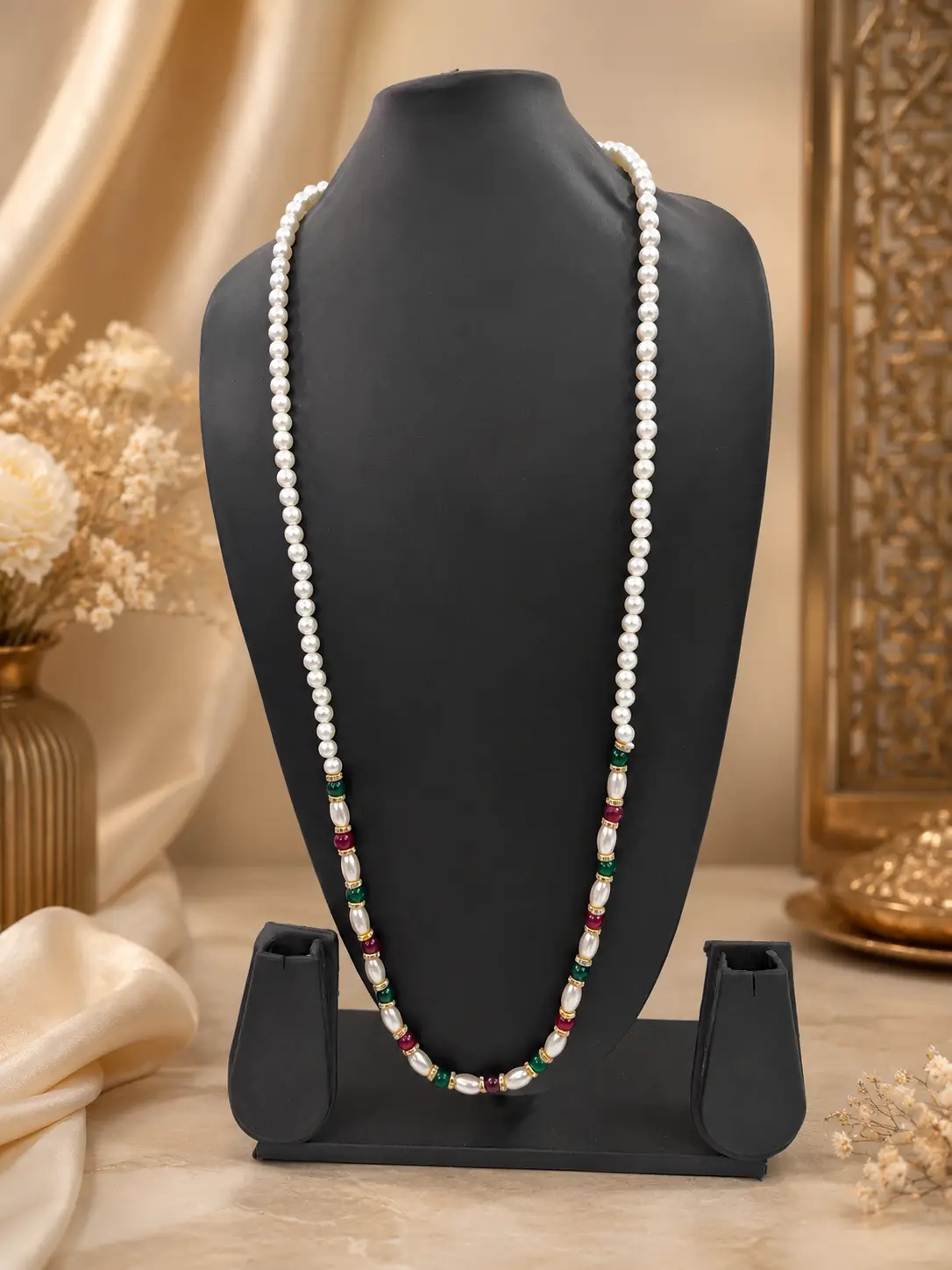Green Pearl Milni Mala (Pack Of 10)