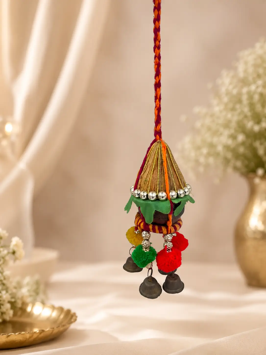 Traditional Nariyal Bell Hanging