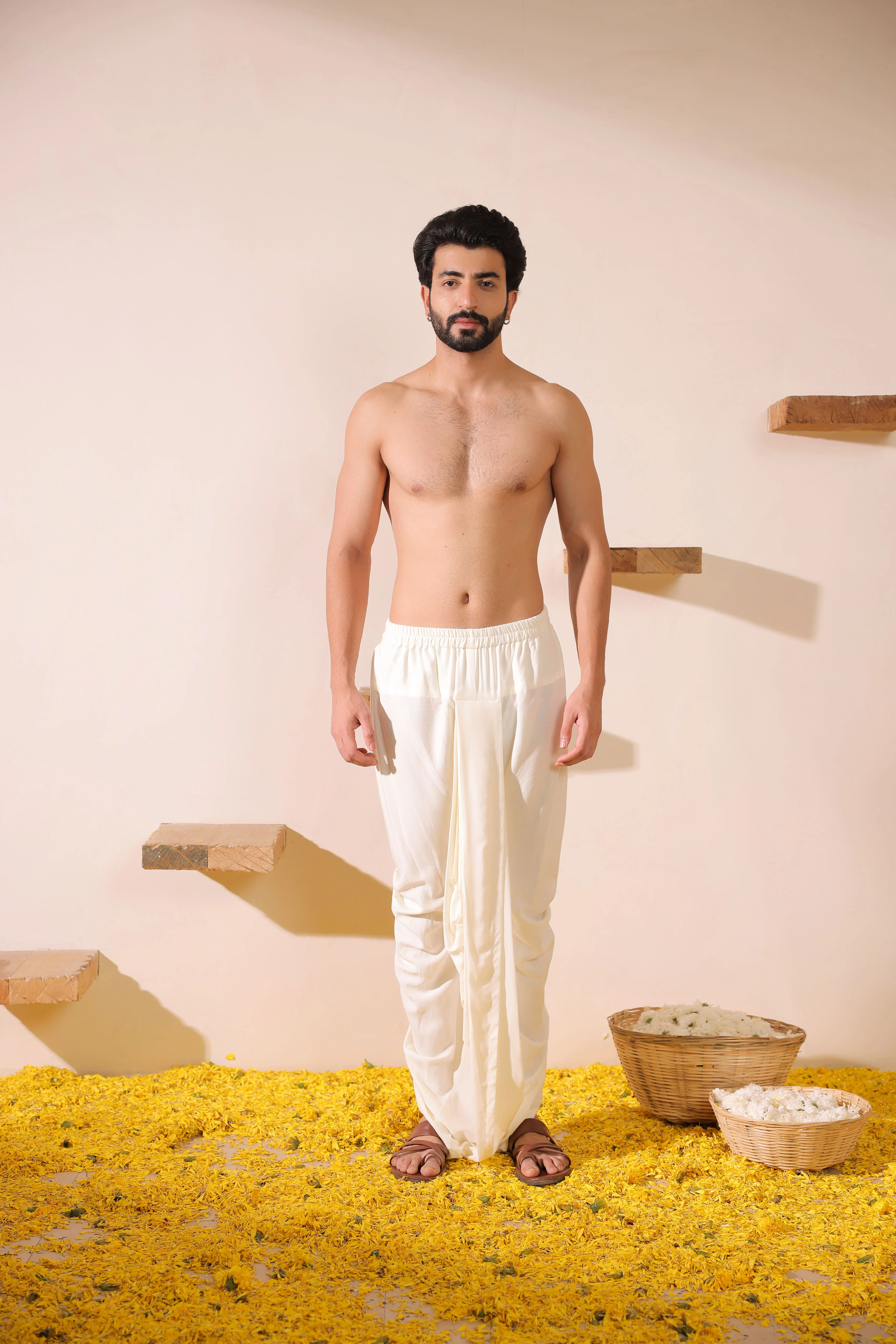 Milky White Dhoti Pant