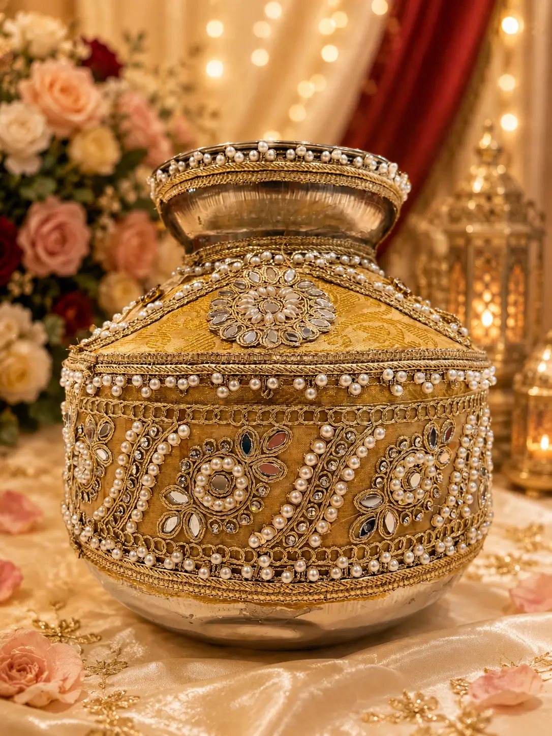 Royal Pearl Jadau Ghroli