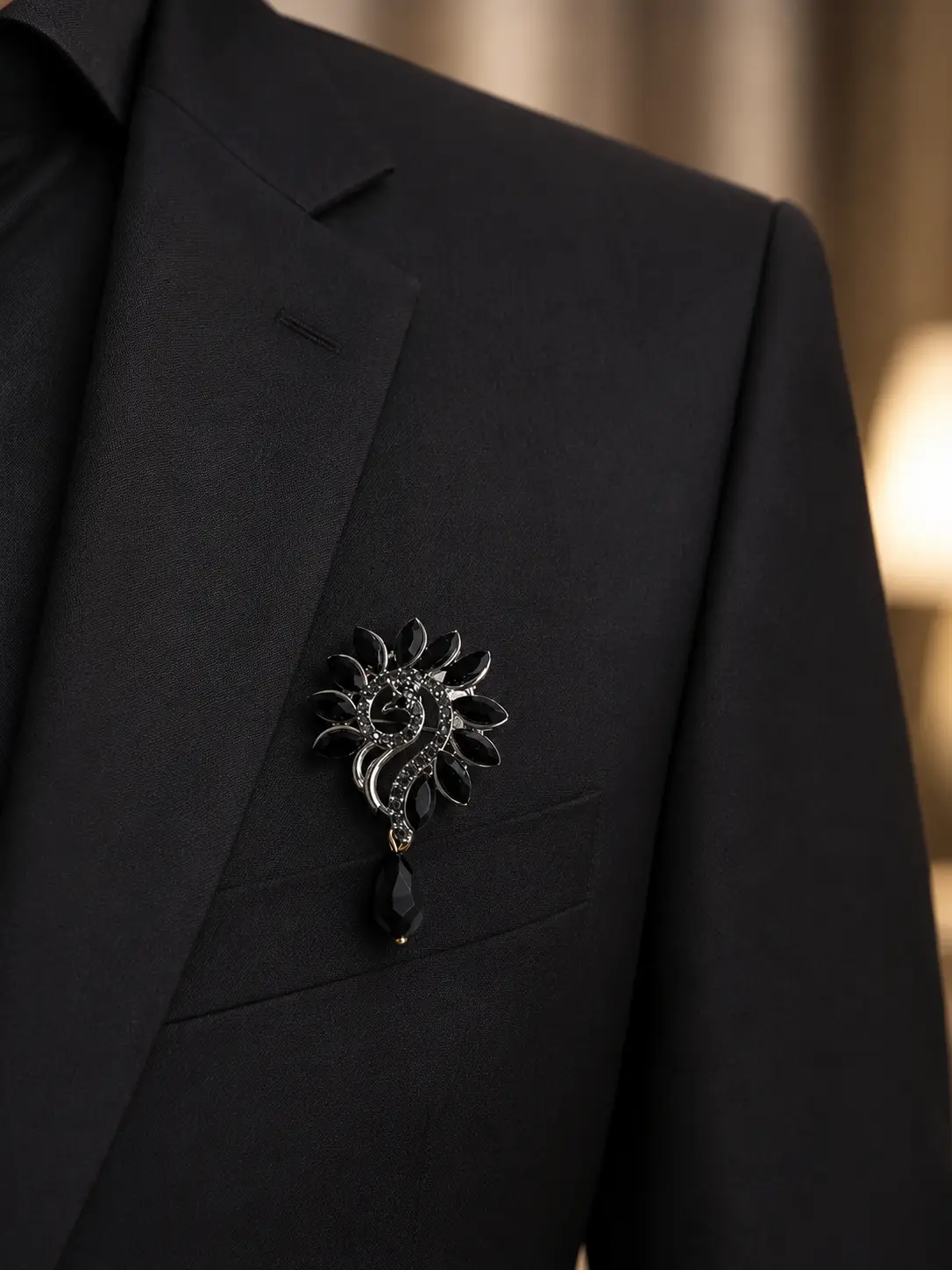 Midnight Peacock Elegance