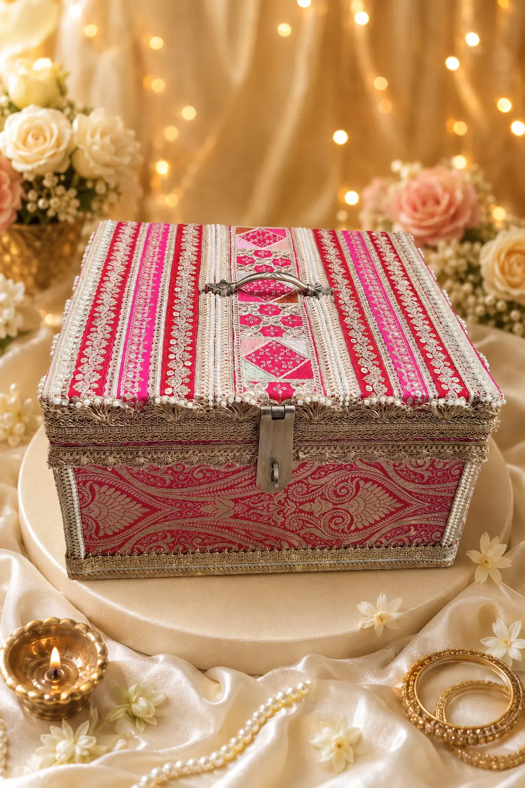 Pink Handmade Vanity Box