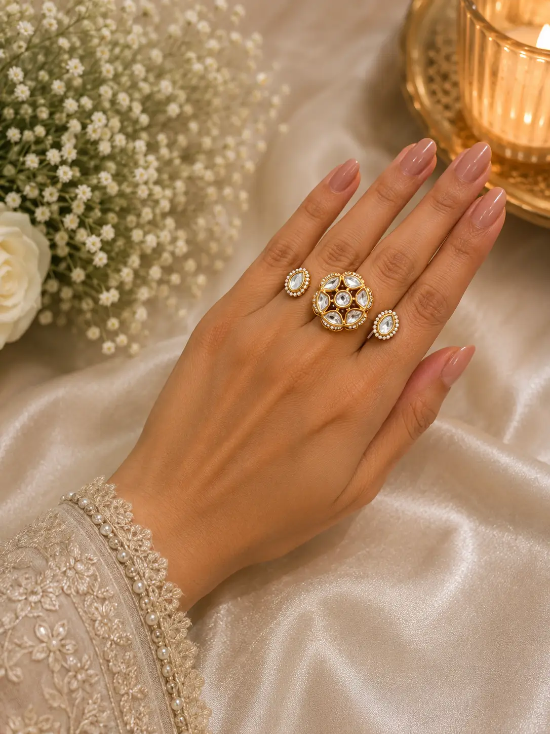 Gold Polki Ring