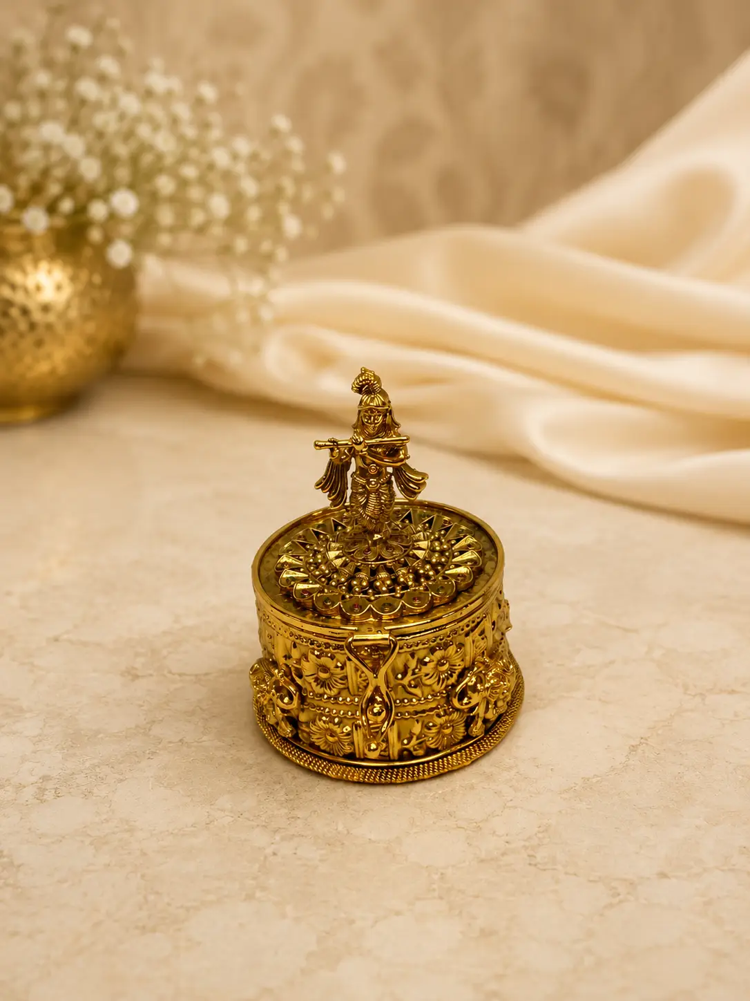 Temple Art Sindoor Box