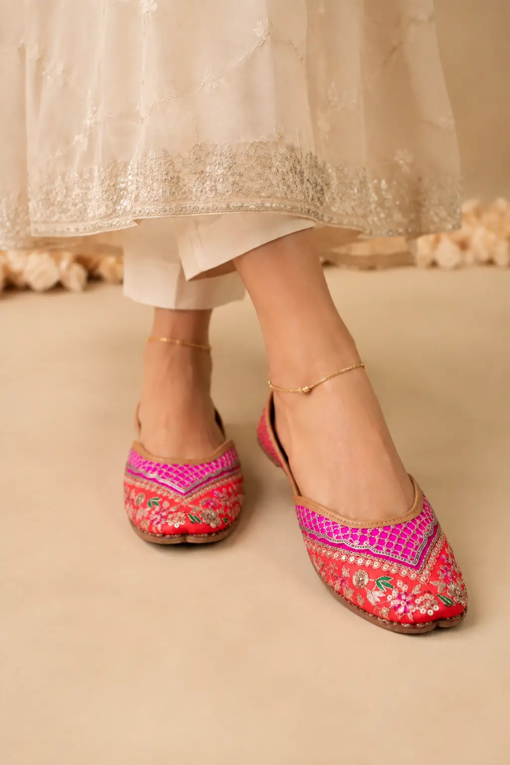 Gulnaar Festive Embroidered Jutti