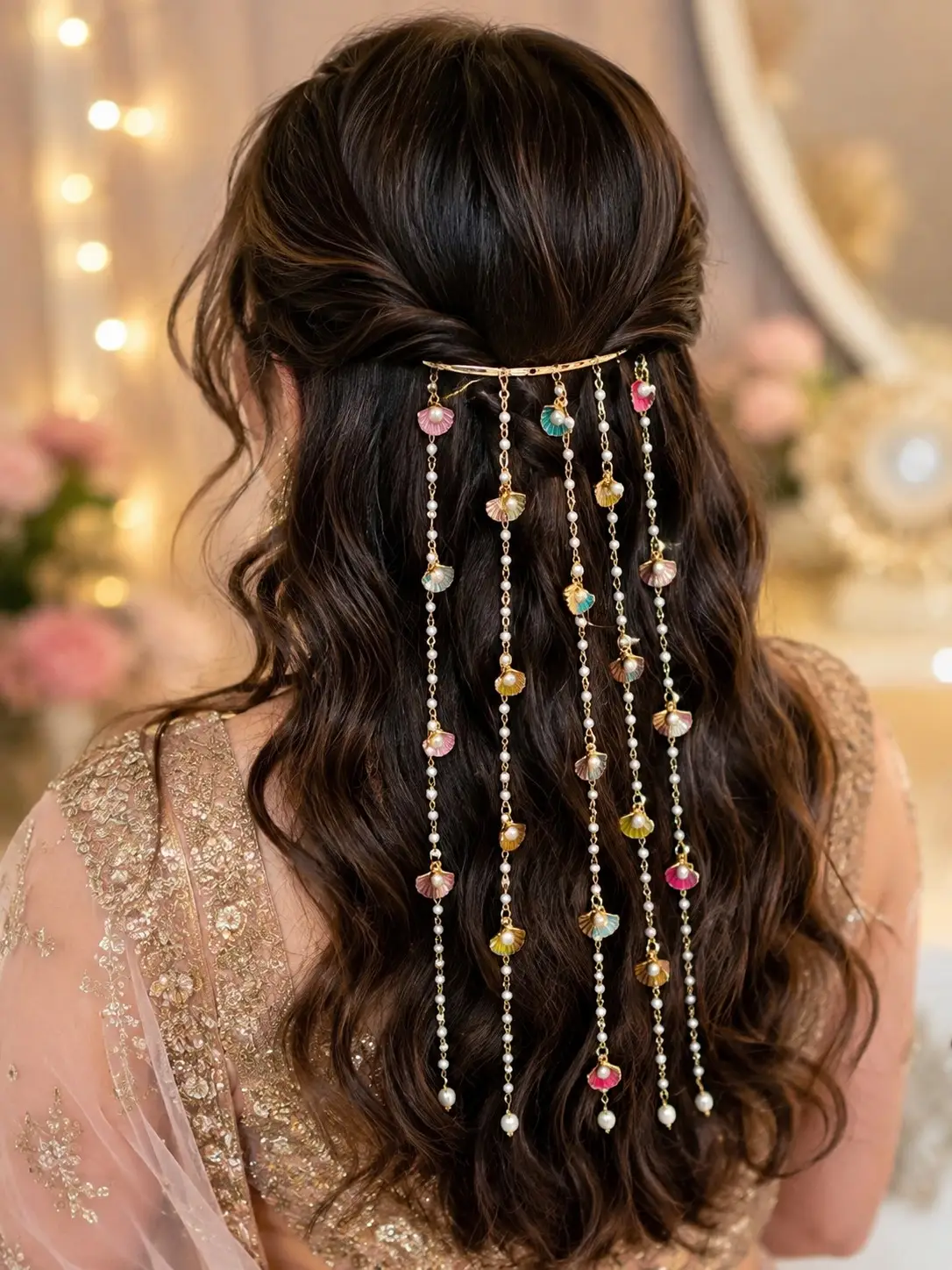 Pearl Charm Hair Chain