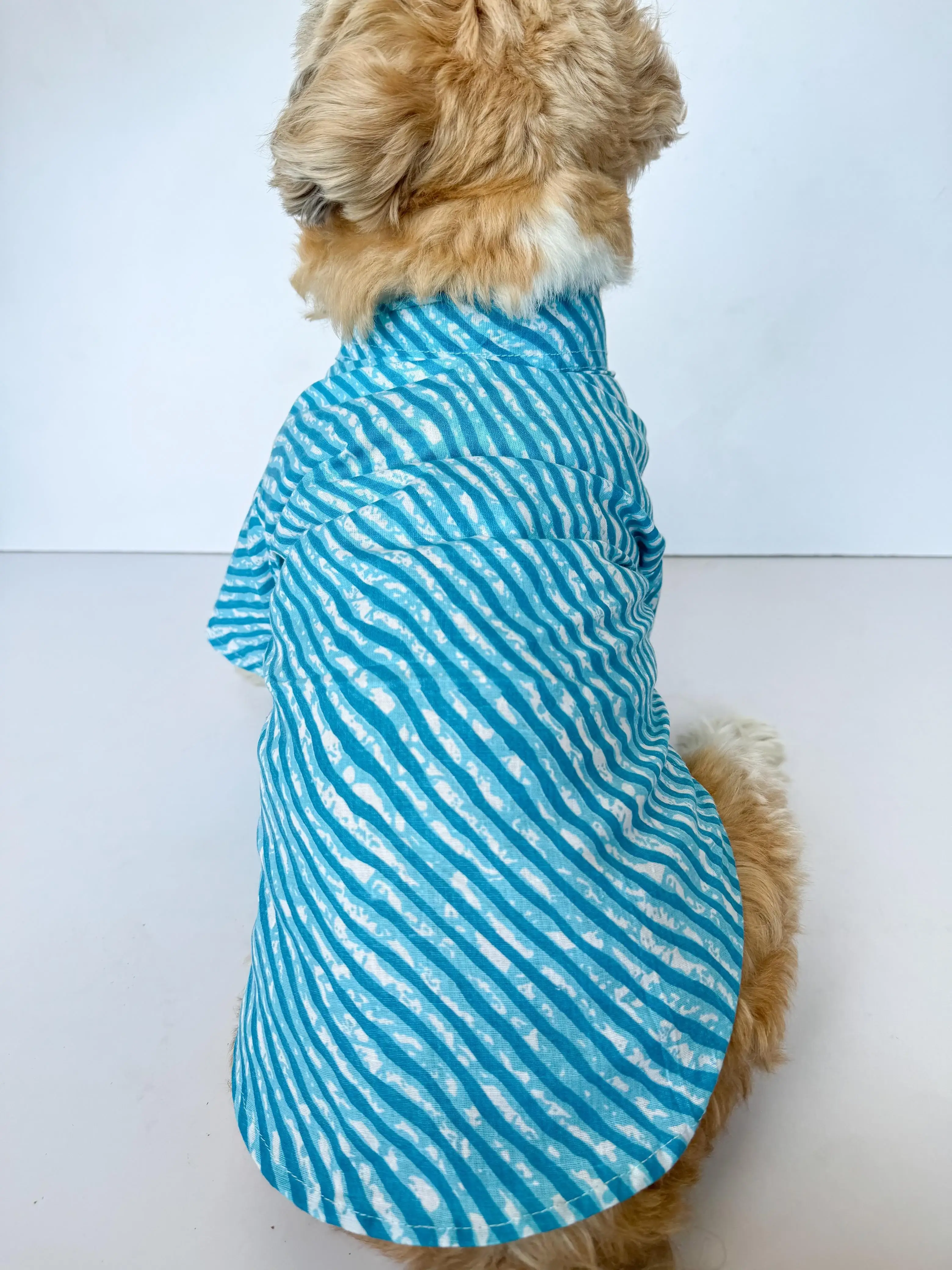 Blue Lehriya Kurta For Dogs