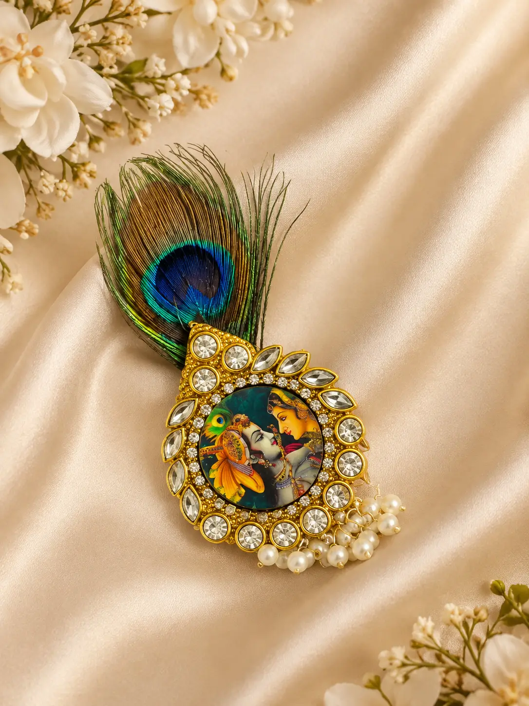 Kanhaiya Peacock Brooch