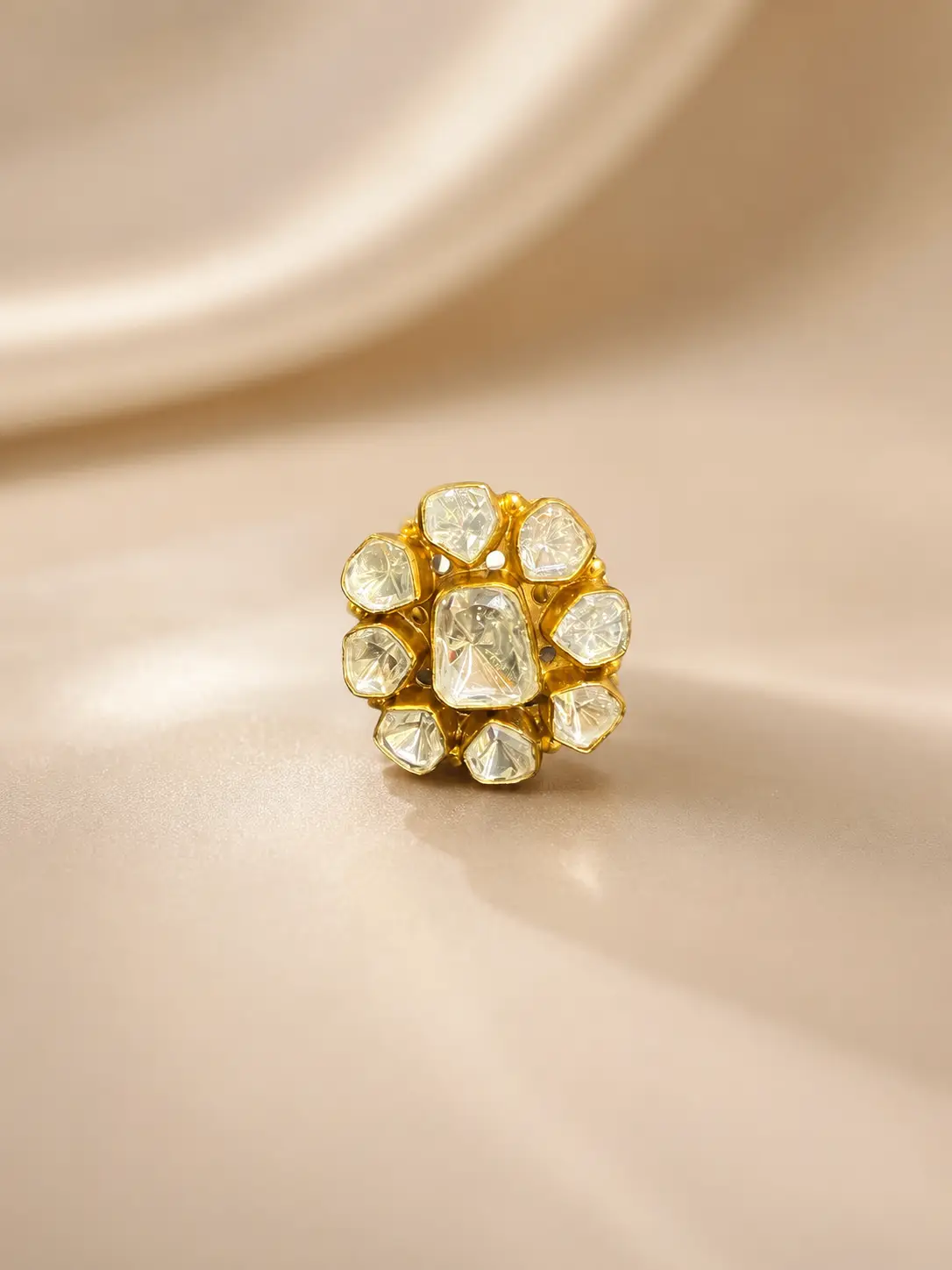 Golden Crystal Cluster