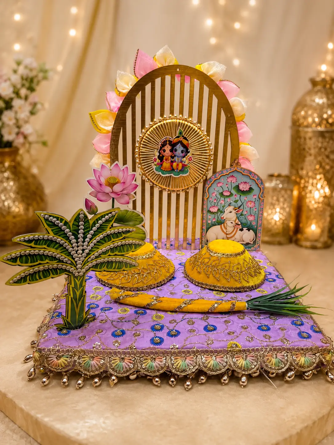 Radha Krishna Haldi Set
