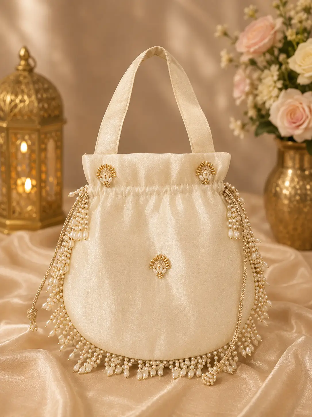 Pearl Elegance Potli Bag