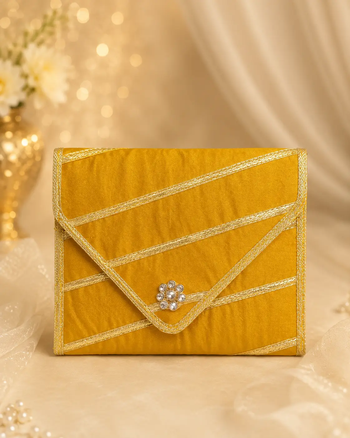 Mustard Gold Festive Pouch