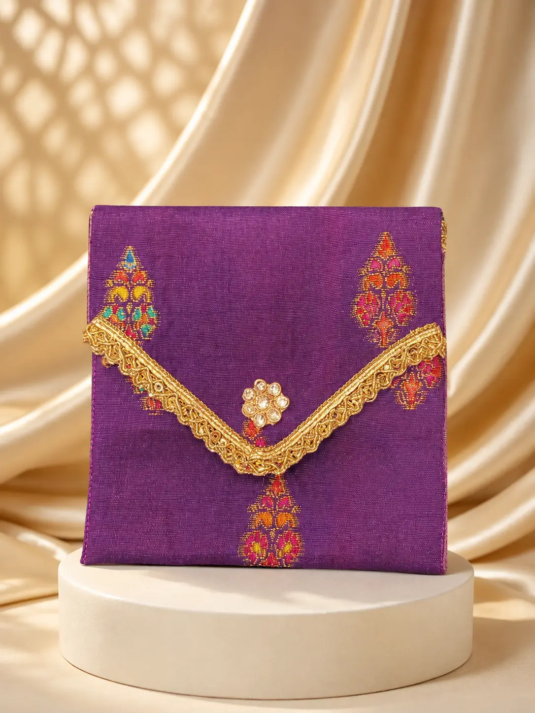 Purple Shagun Pouch