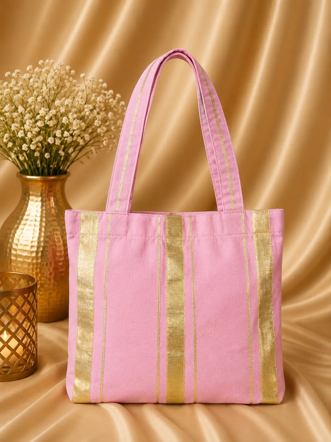 Blush Stripe Bag