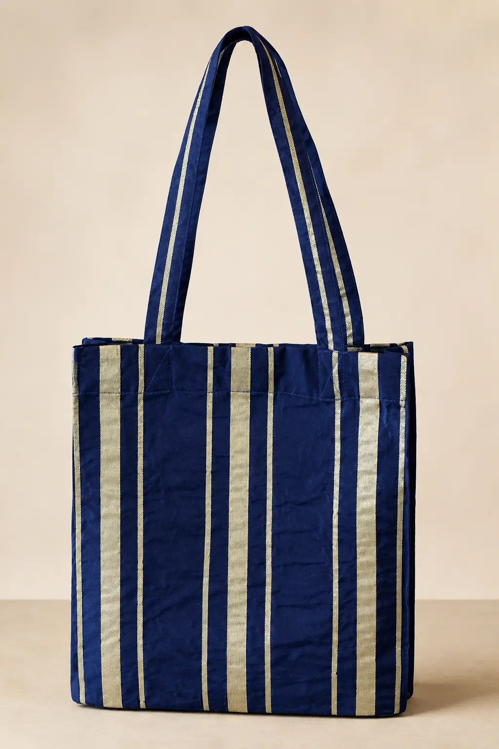 Navy Stripe Tote Bag