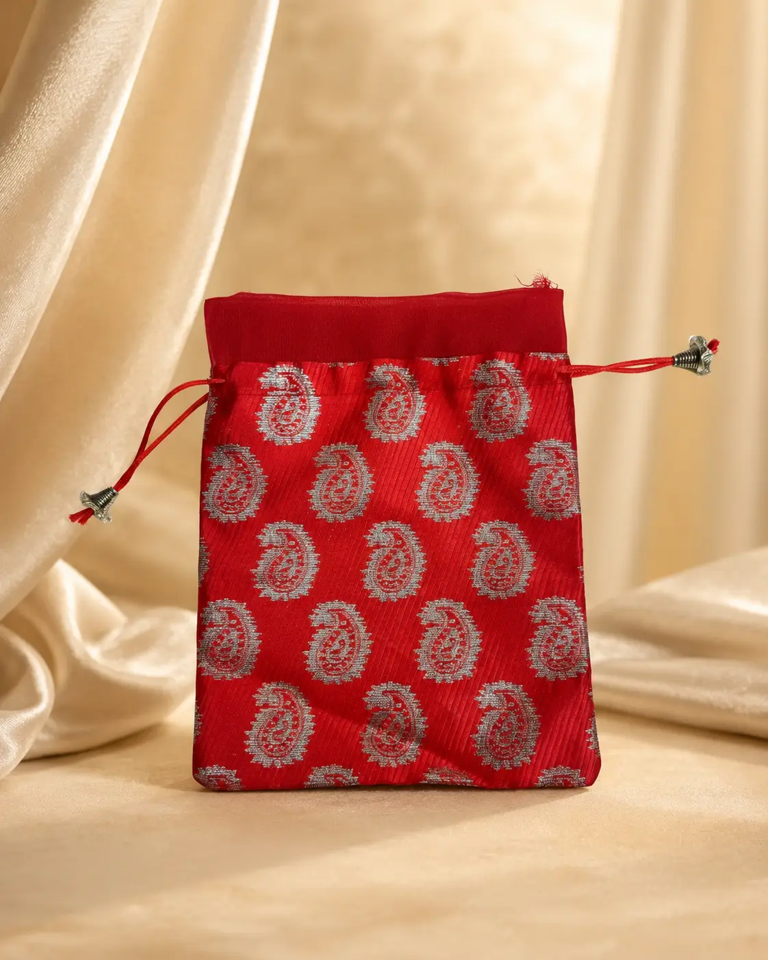Red Paisley Potli (PACK OF 2)