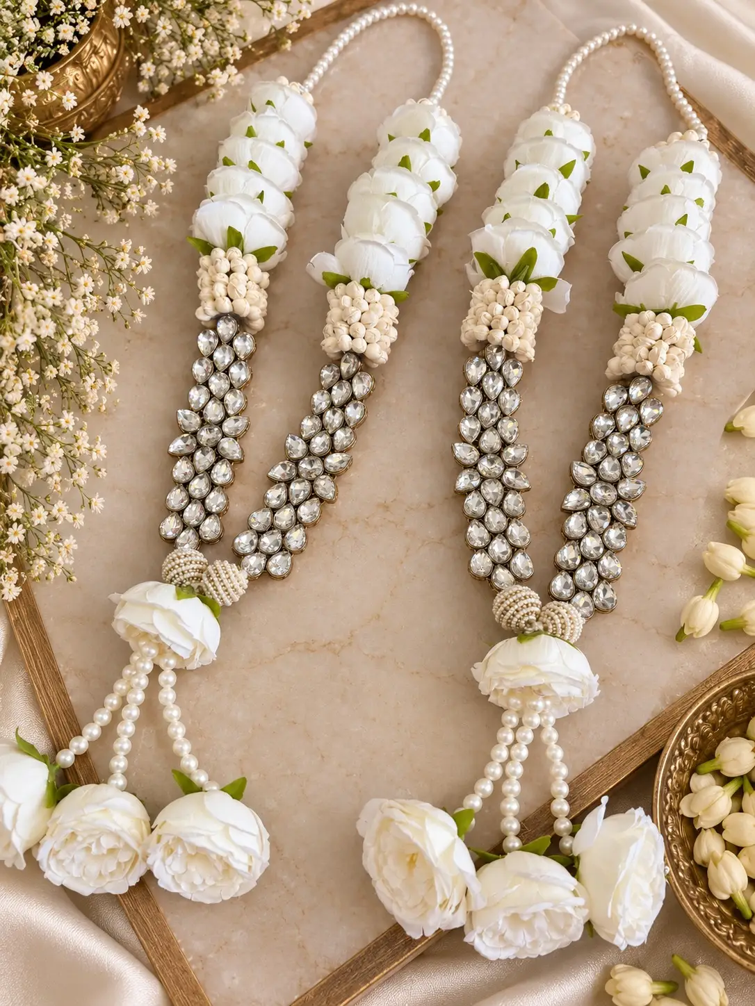 Ivory Crystal Jaimala
