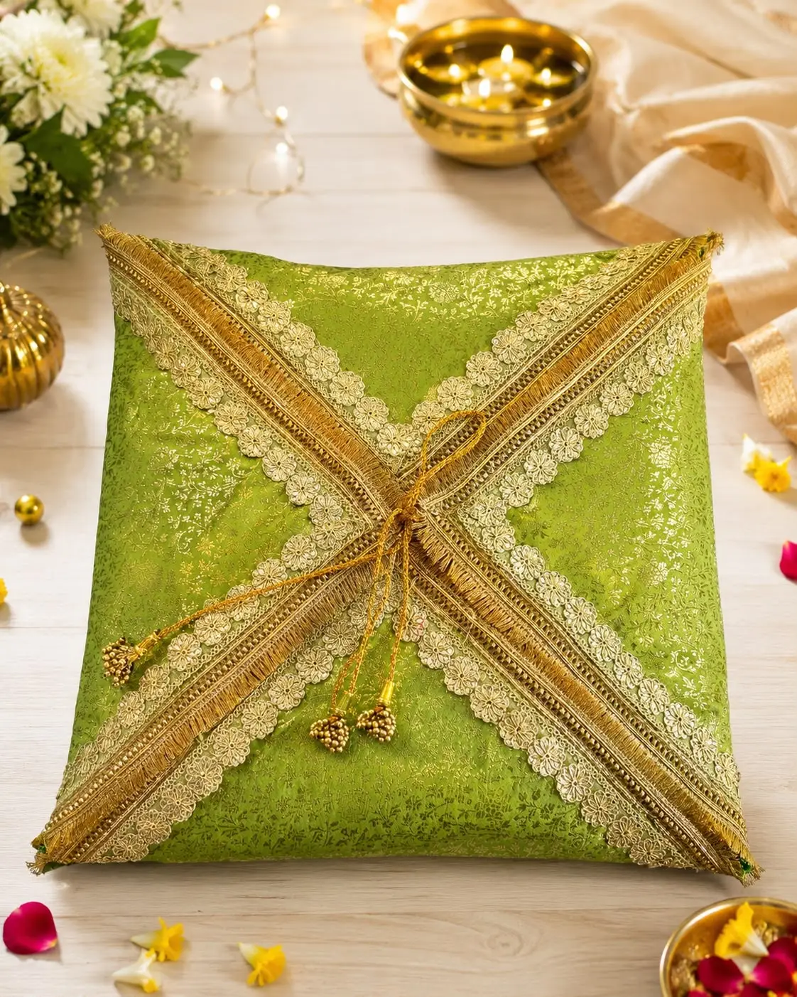 Benarsi brocade saree cover potli style (pack of 2)