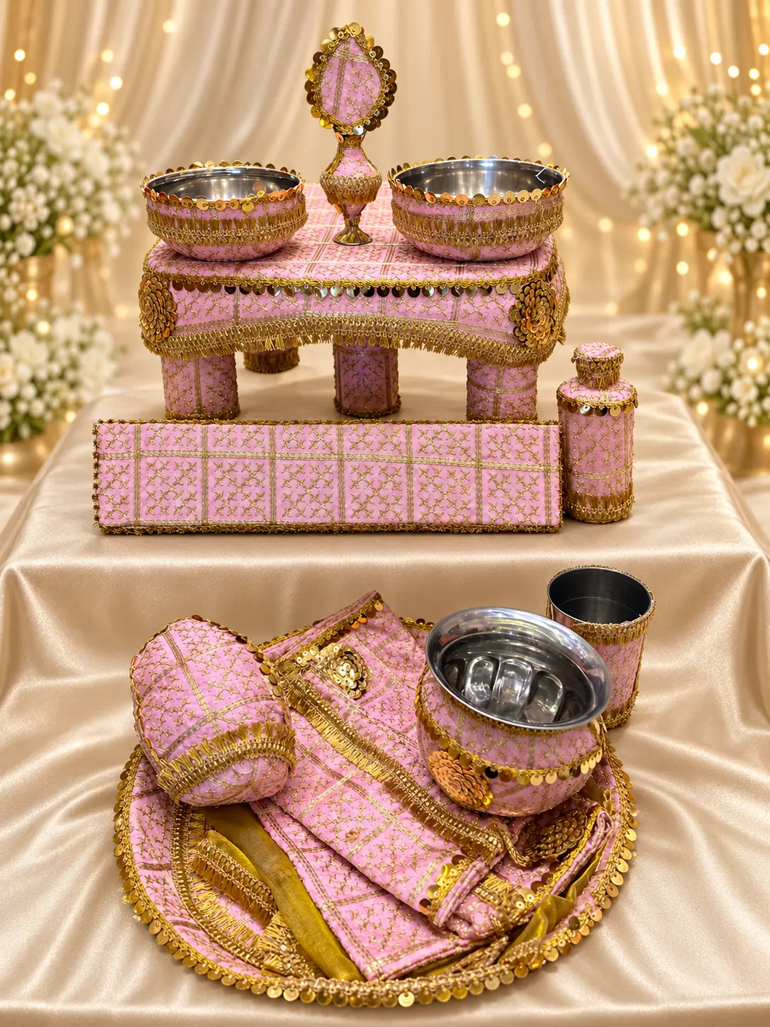 Regal Shagun Thali Chowki Set