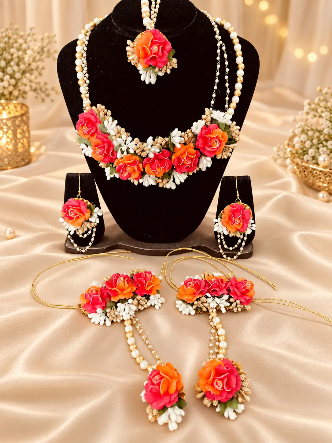 Gulnaar Floral Bridal Set