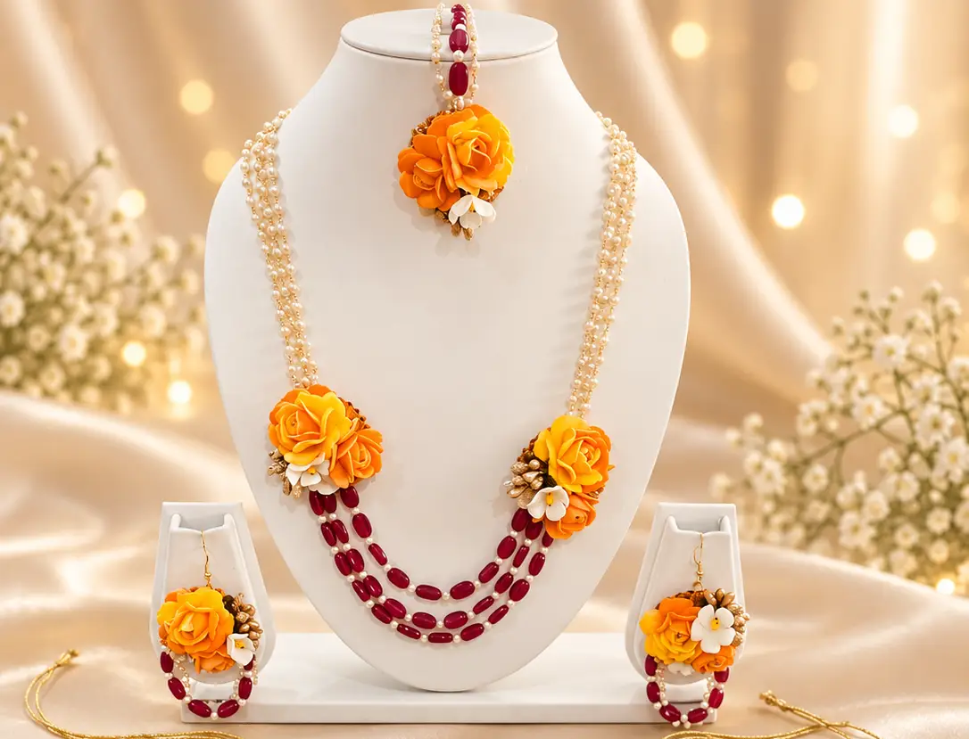 Rangoli Floral Necklace