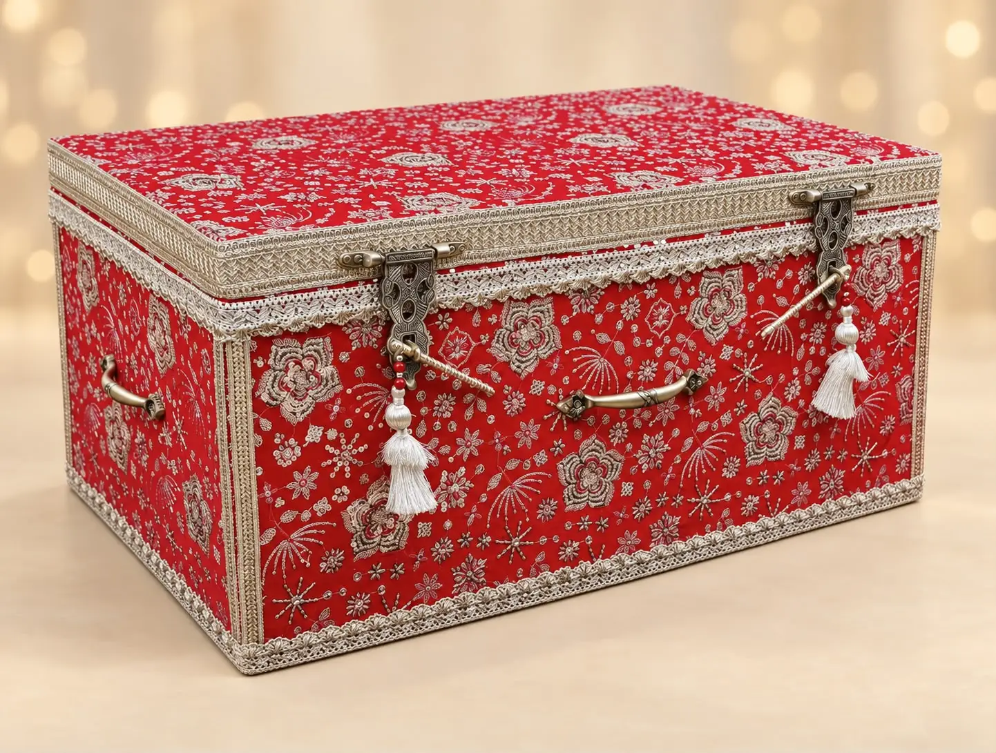 Royal Crimson Bridal Trunk