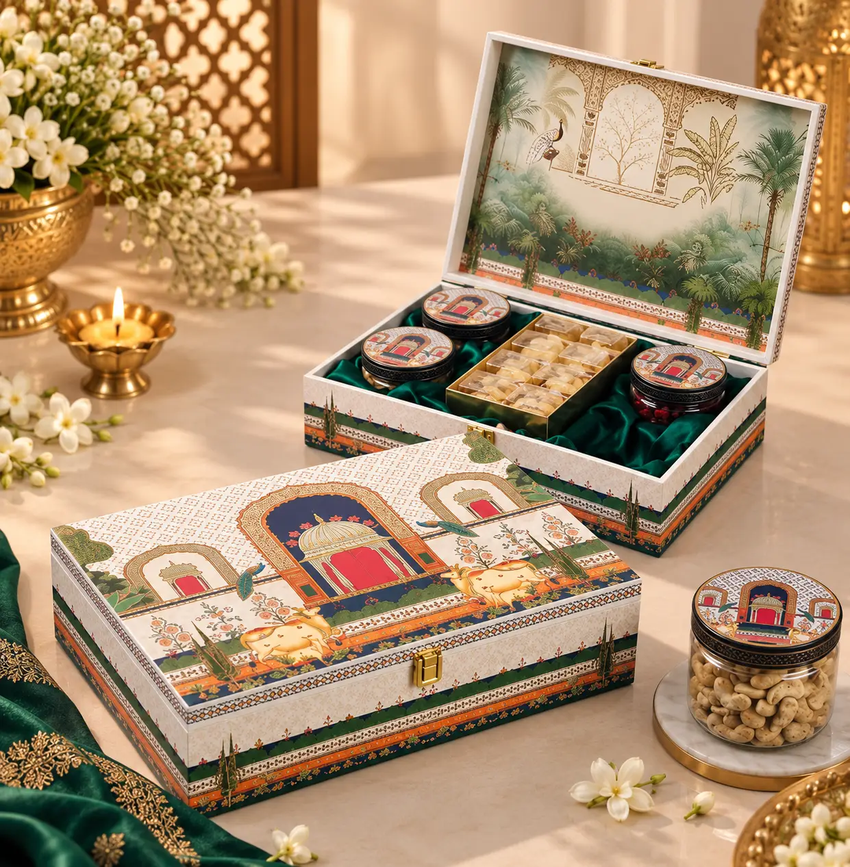 Heritage Haveli Dry Fruit Box (Pack Of 25)