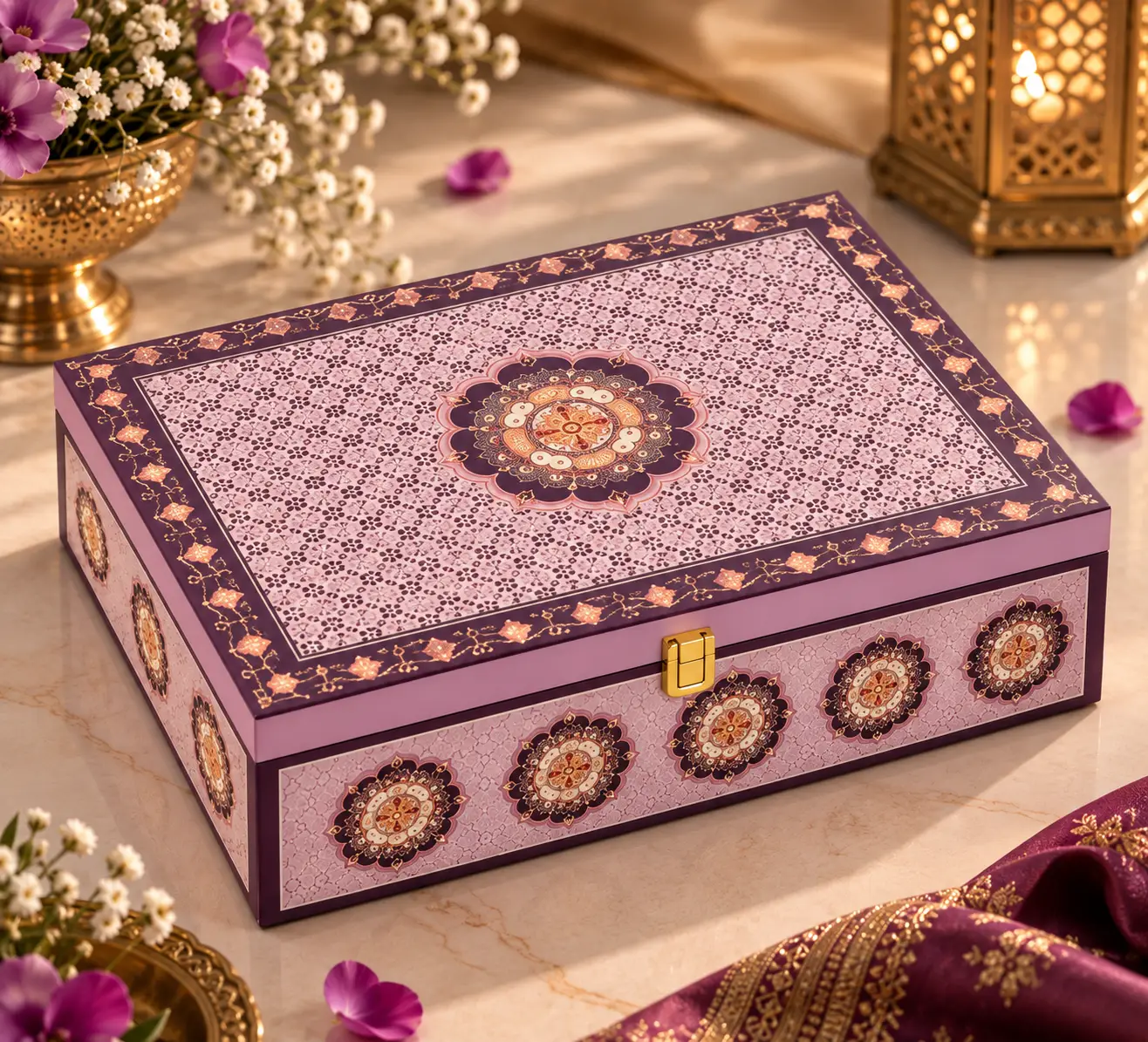 Floral Heritage Luxury Hamper Box (Pack OF 25)