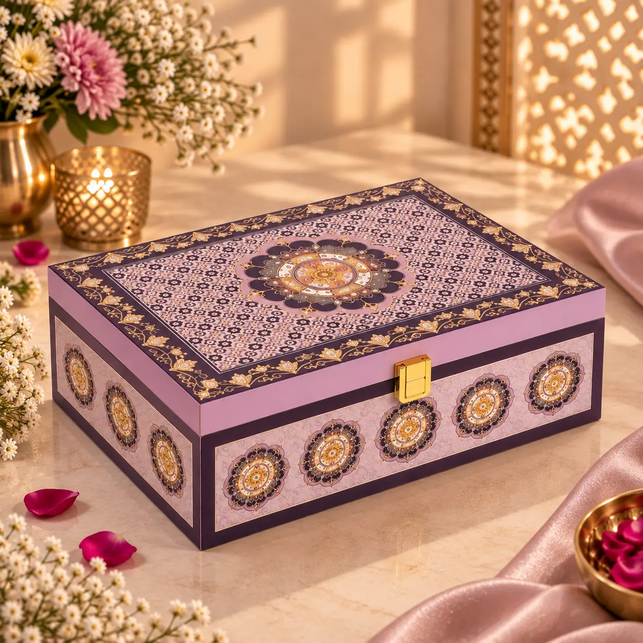 Royal Mandala Keepsake Box (Pack Of 25)