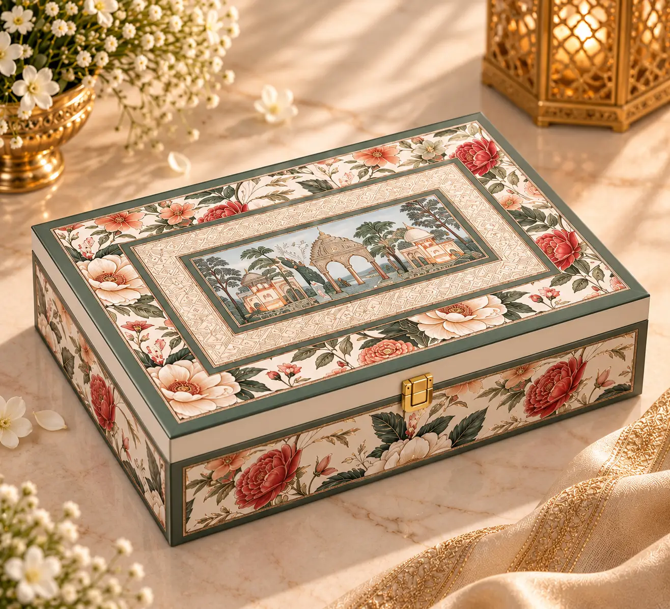 Floral 2 Jar Gift Box (Pack Of 25)