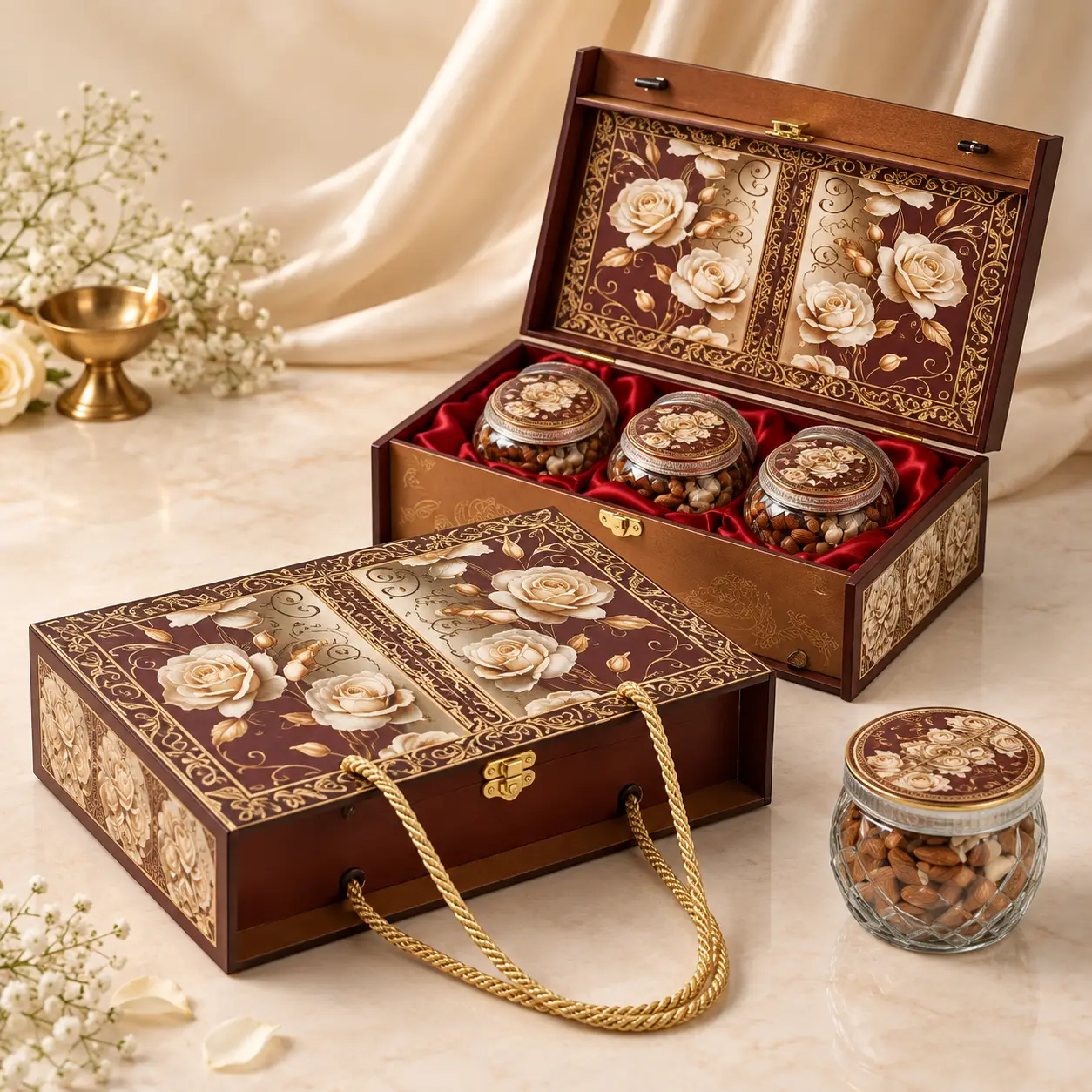 Royal Rosewood Dry Fruit Box (Pack Of 25)