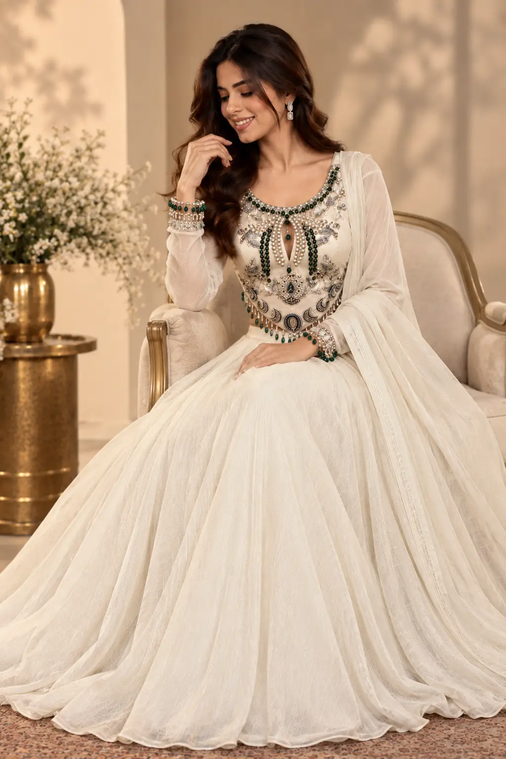 Emerald Pearl Lehenga