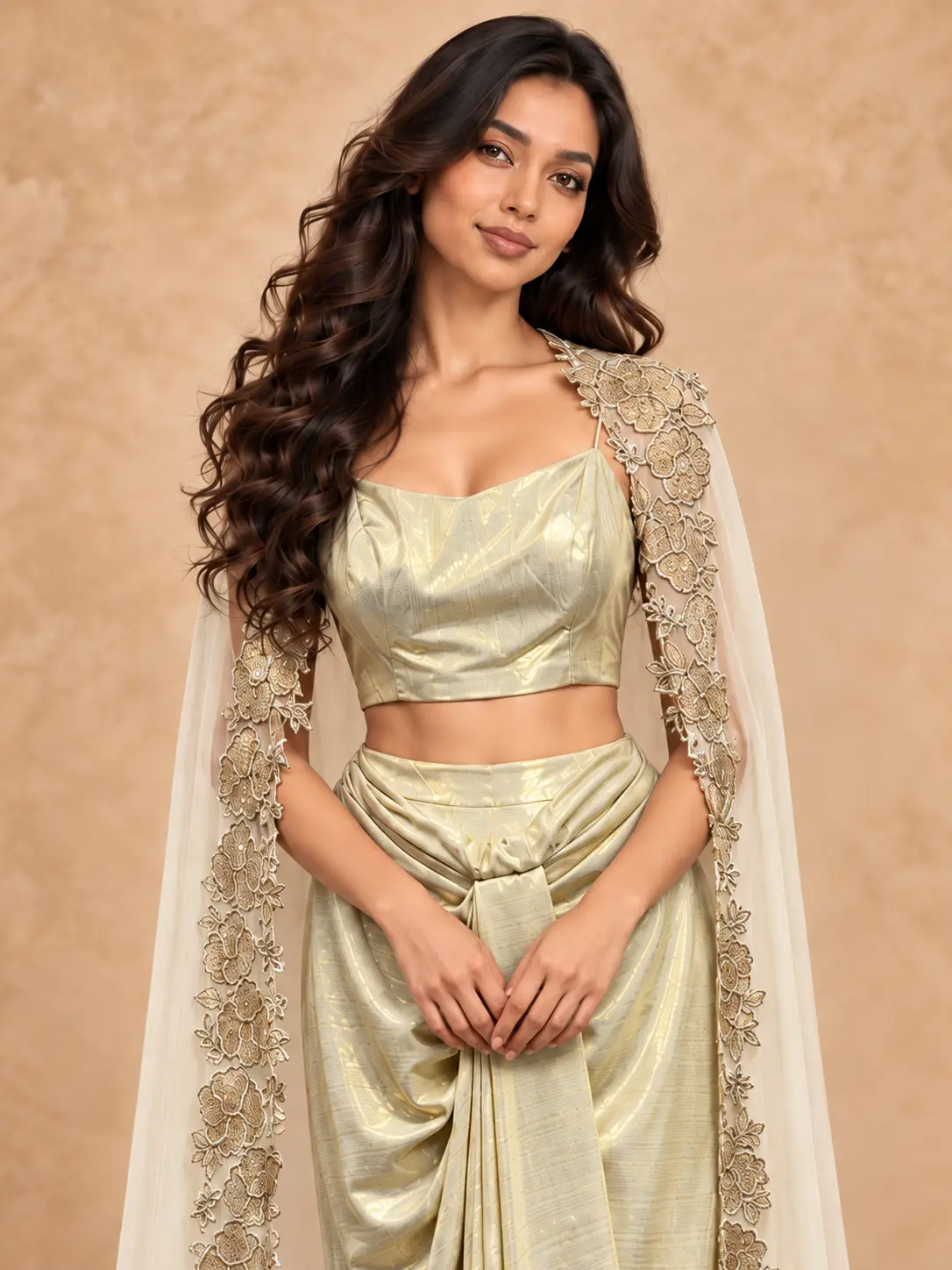 Aurelia Draped Cape Set