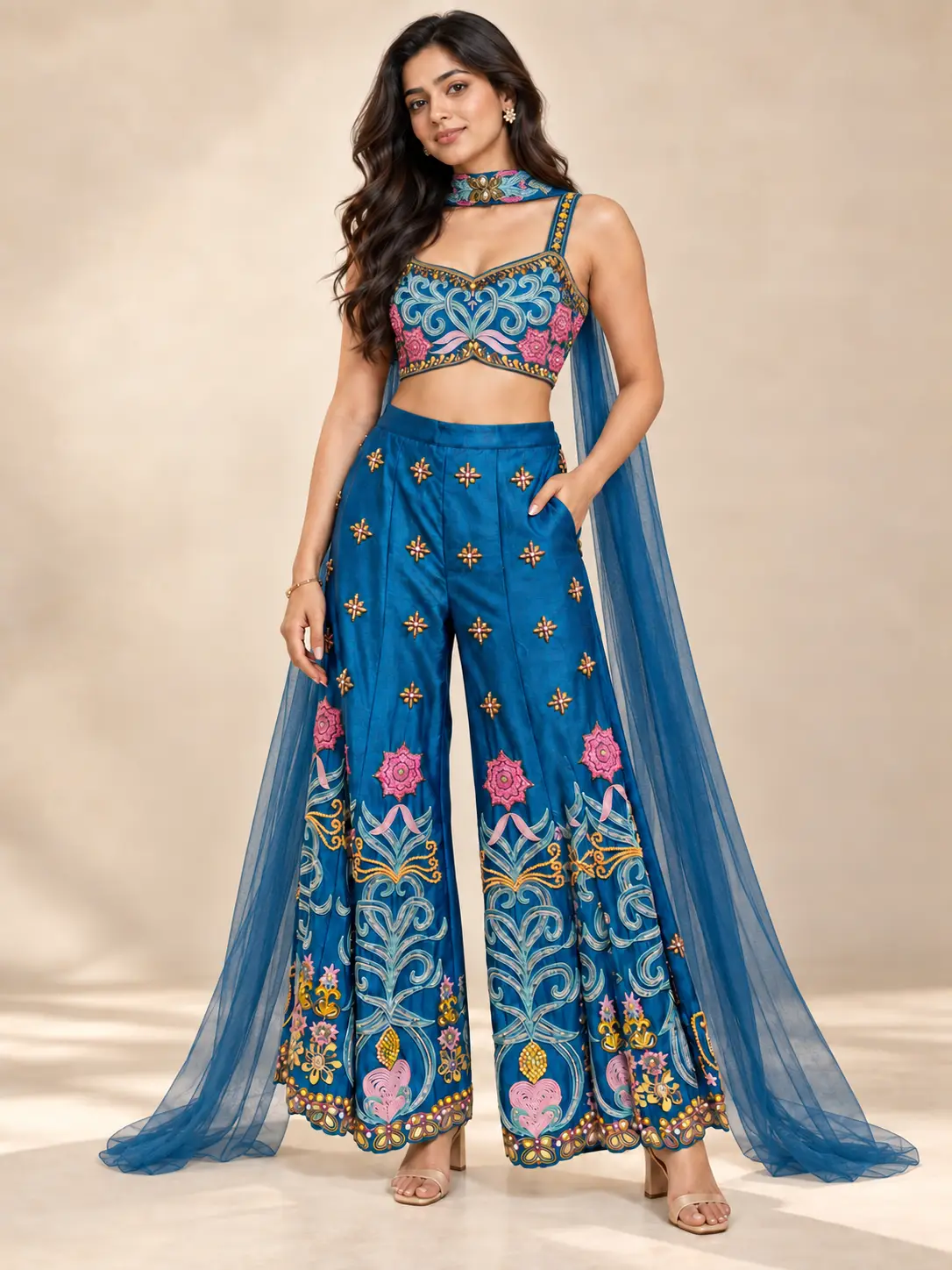 Teal Garden Co-ord Set