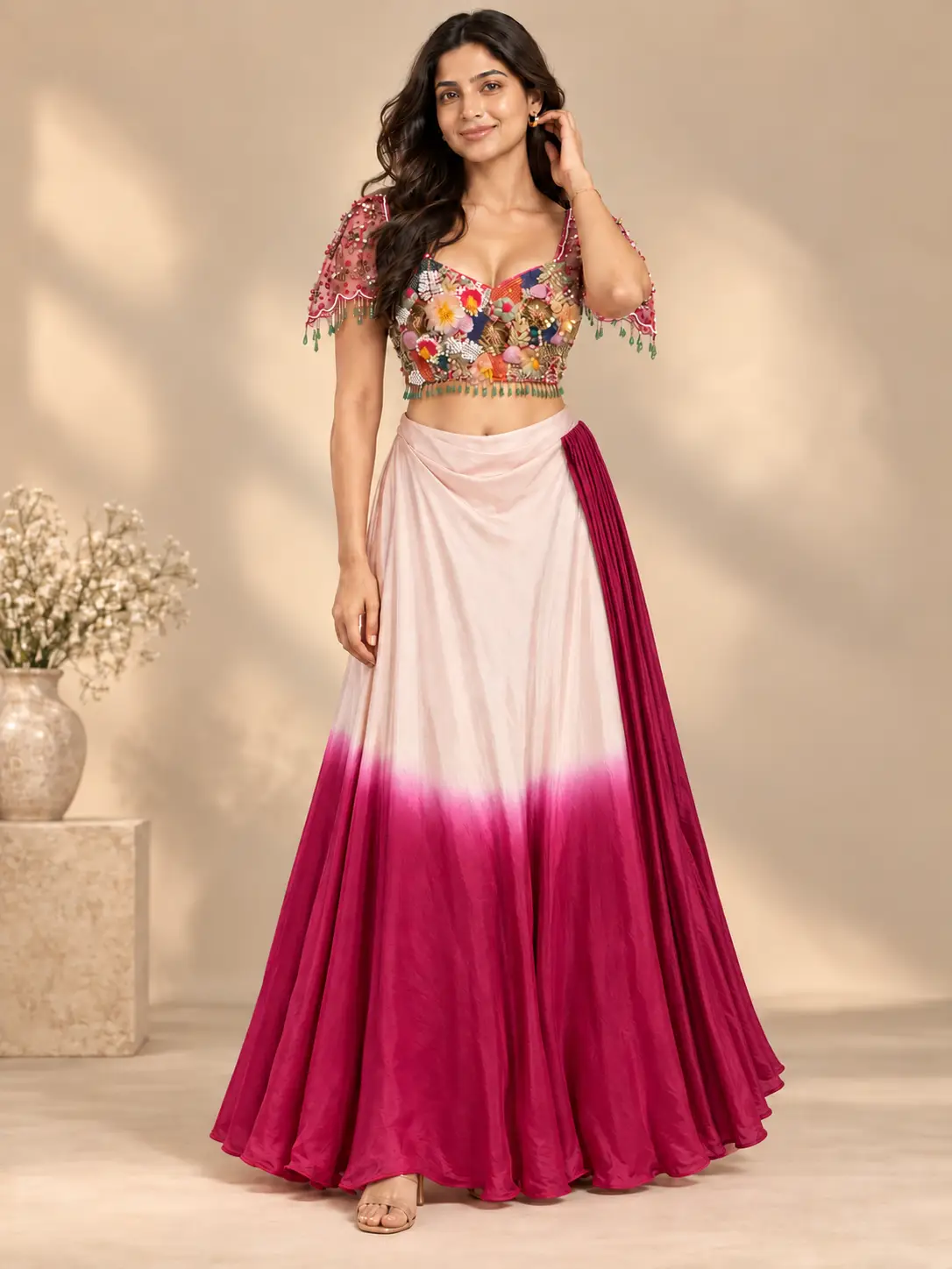 Pink Skirt Set