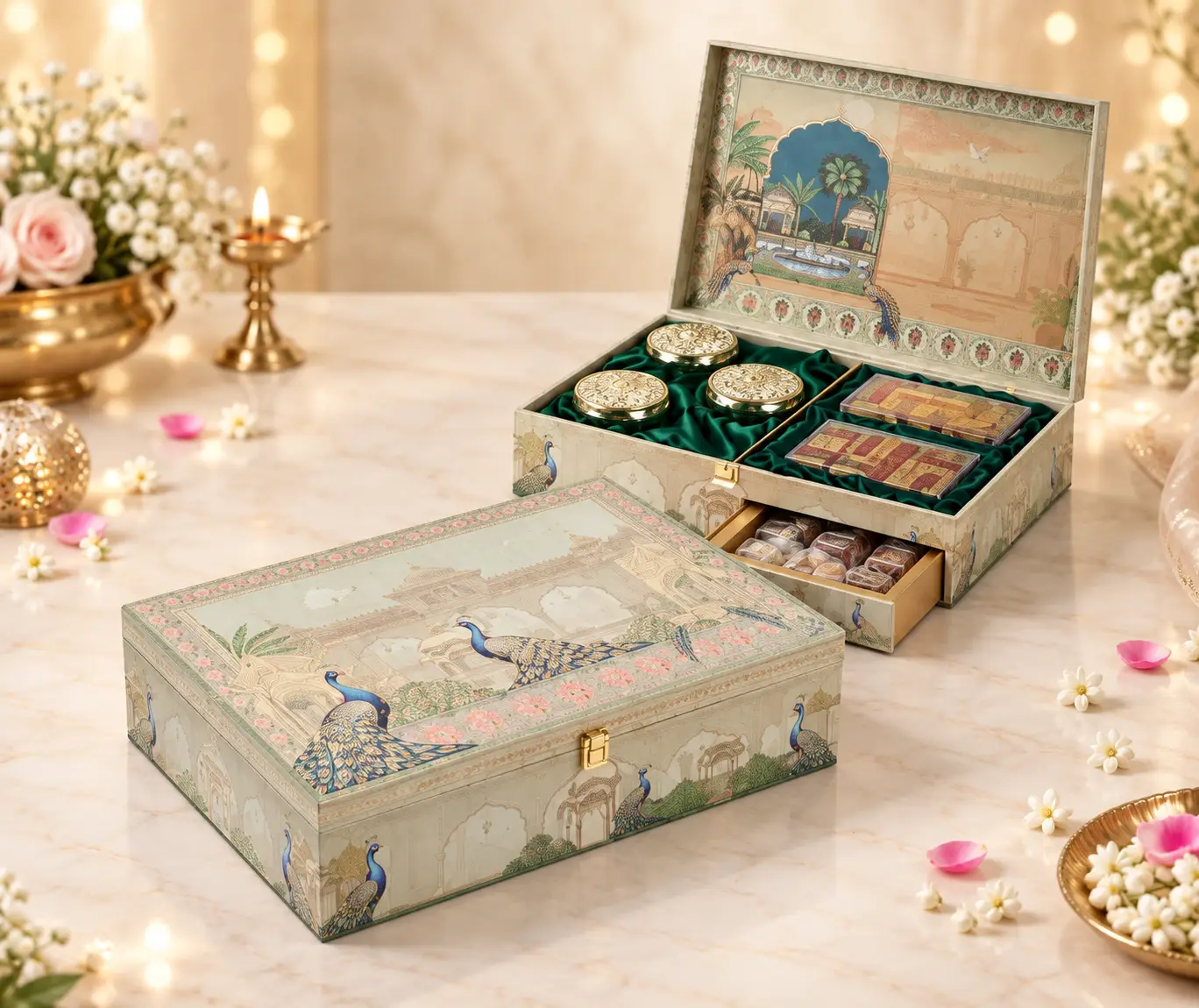 Midnight Peacock Heritage Invite (Pack Of 25)