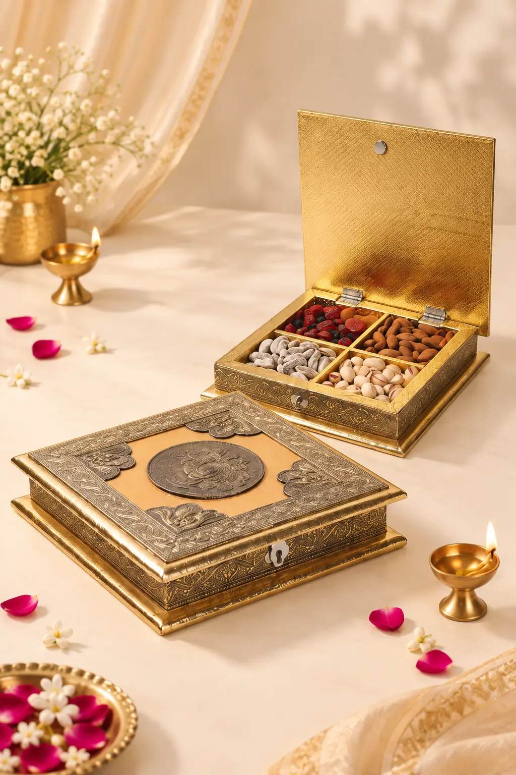 Royal Gold Keepsake Box (Pack Of 25)