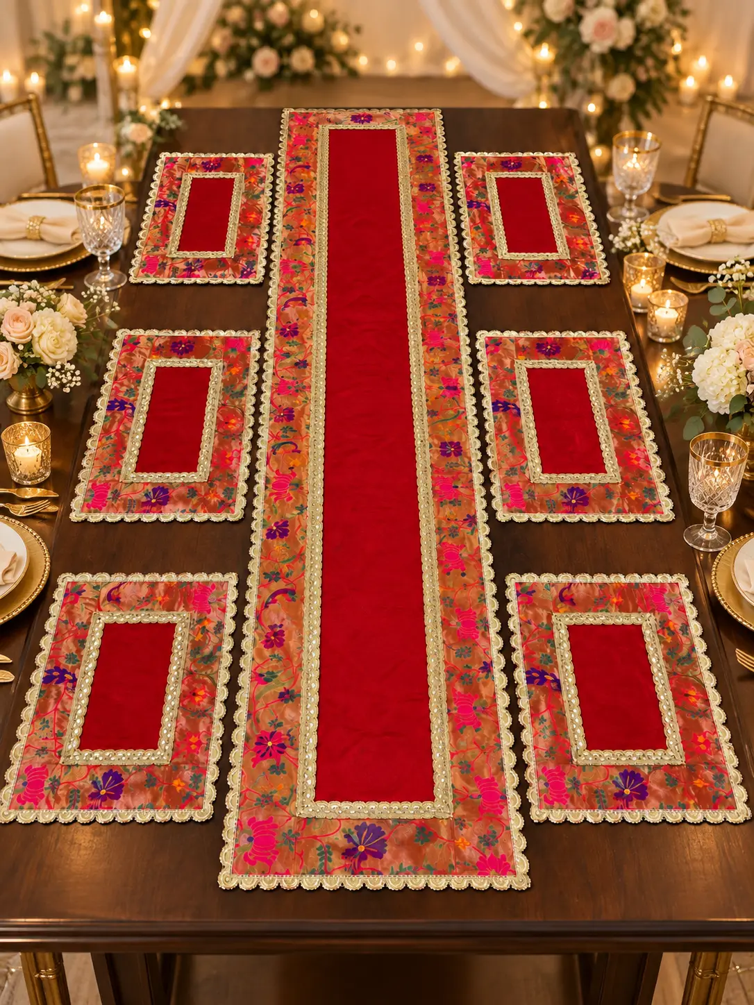 Floral Elegance Table Mat