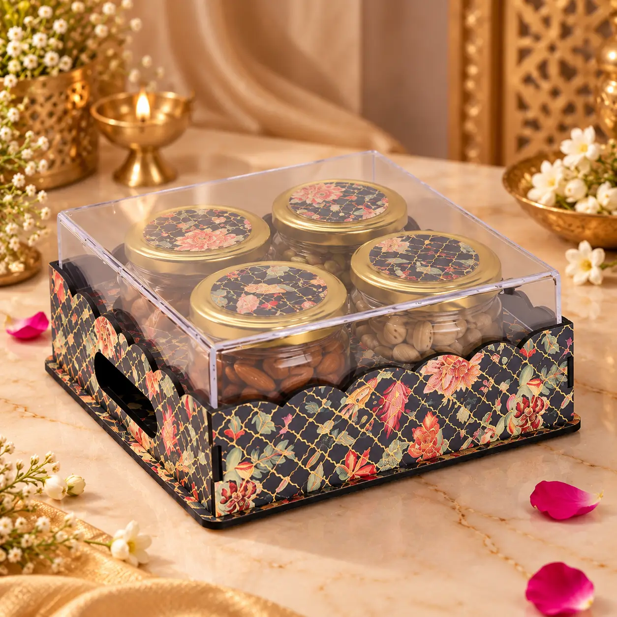 Floral Jar Wedding (Pack Of 25)