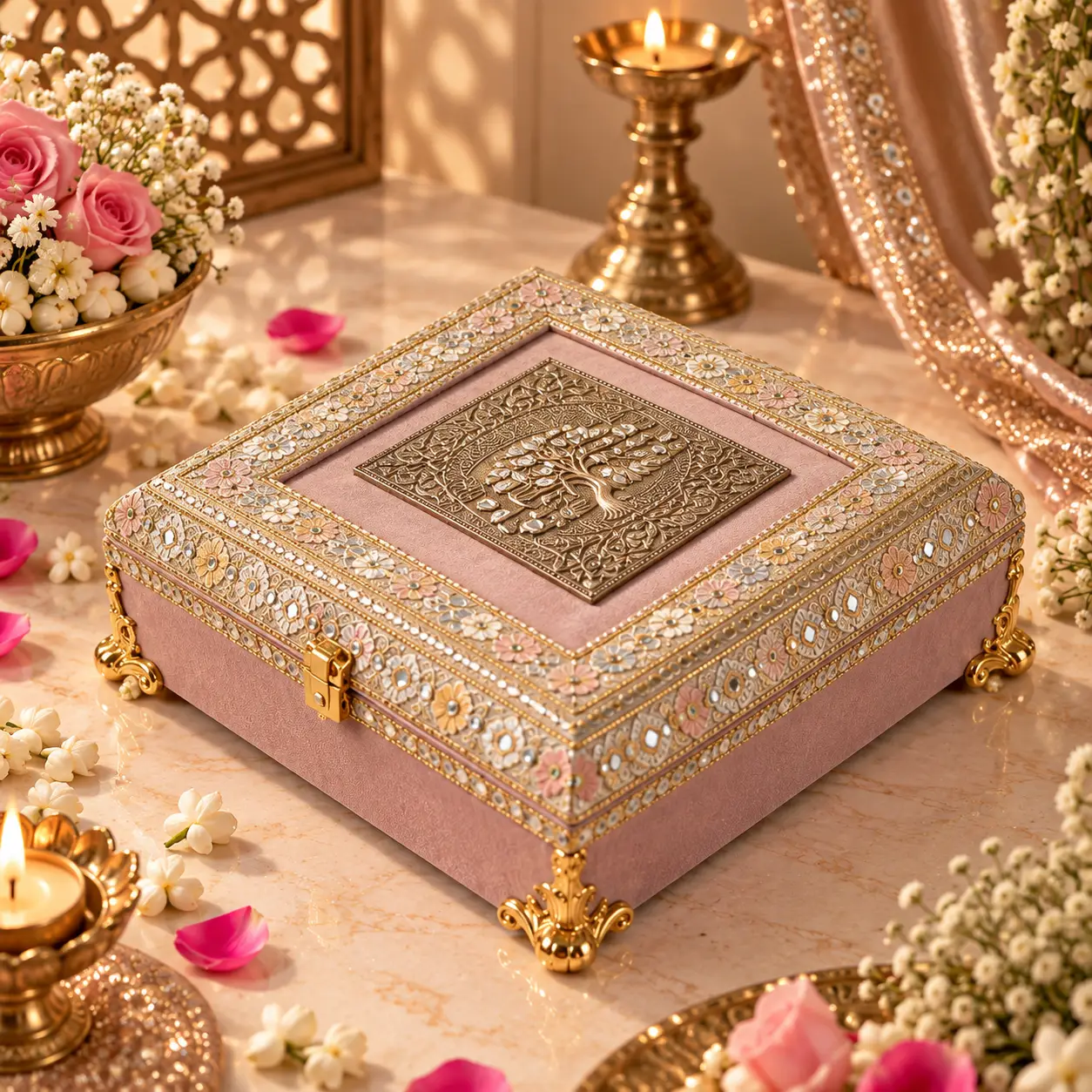 Royal Floral Heritage Box (Pack Of 25)