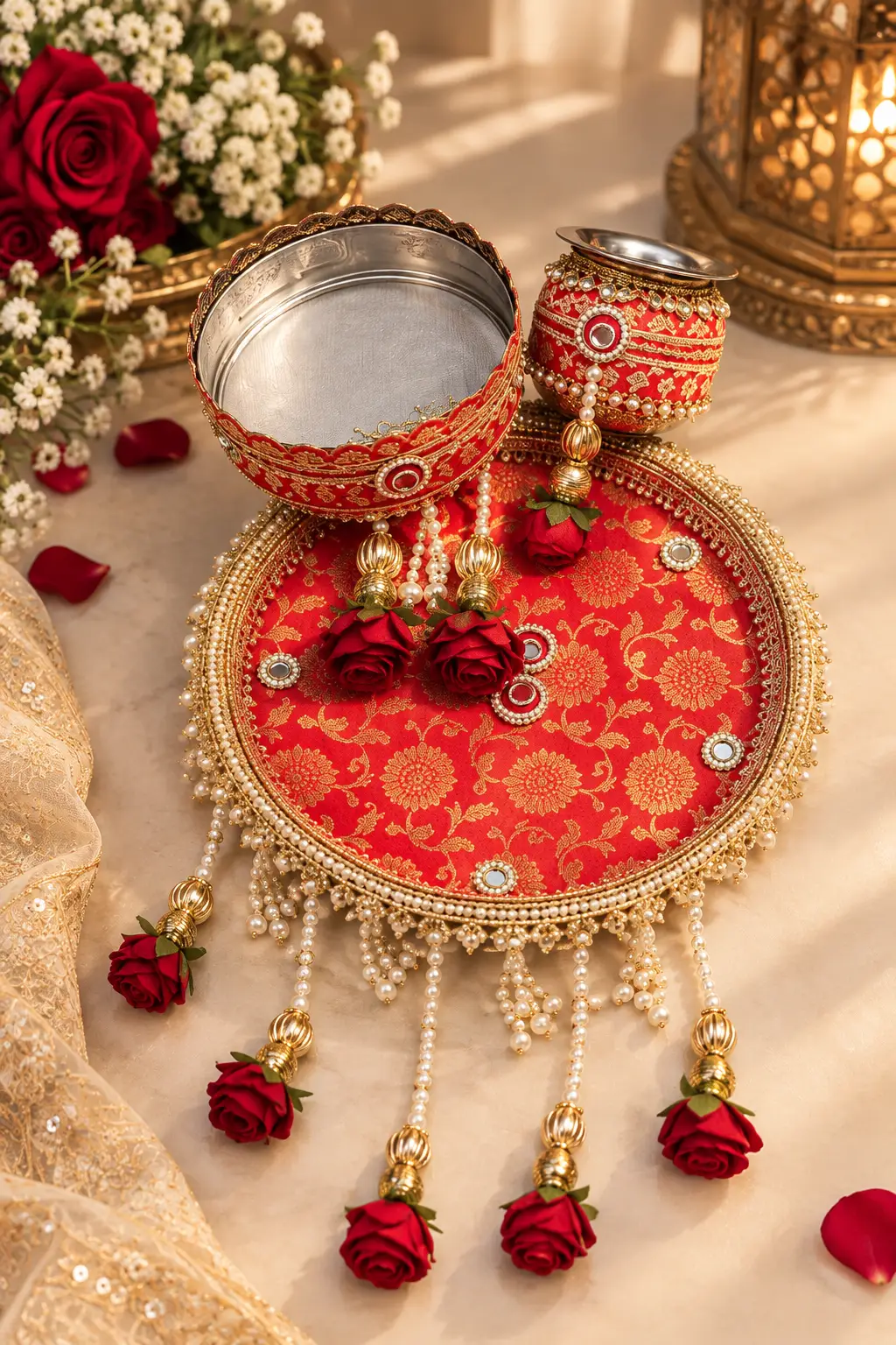Royal Karwa Tray Set