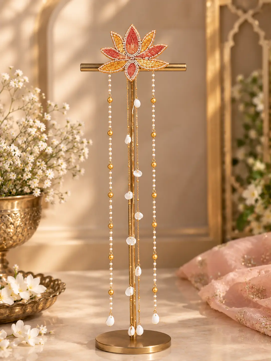 Lotus Pearl Hairpiece